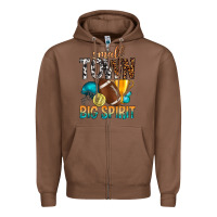 Chestnut Small Town Big Spirit Zipper Hoodie - BundleAndBundleShop
