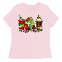 Bubblegum Pink wine coffee cups Ladies Tee - Zillion Design Studio