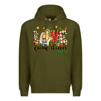 Army Green love came down luke 2 11 Premium Hoodie - texasbilliewilder