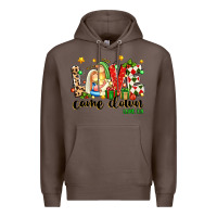 Coffee love came down luke 2 11 Premium Hoodie - texasbilliewilder