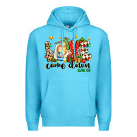 Ocean Blue love came down luke 2 11 Premium Hoodie - texasbilliewilder