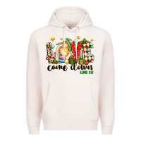 Pale Pink love came down luke 2 11 Premium Hoodie - texasbilliewilder
