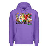 Purple love came down luke 2 11 Premium Hoodie - texasbilliewilder