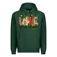 Sports Green love came down luke 2 11 Premium Hoodie - texasbilliewilder