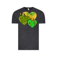 Vintage Black st patricks day hearts Vintage Tee - AdoDesignShop
