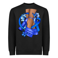 Black colon cancer heels Heavyweight Sweatshirt - NancyCooperArtShop