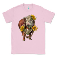 Bubblegum Pink hereford bull rope and sunflowers Classic Tee - LillyAllenDesigns