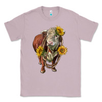 Hereford Bull Rope And Sunflowers Classic Tee | Teevron
