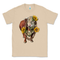 Mushroom hereford bull rope and sunflowers Classic Tee - LillyAllenDesigns