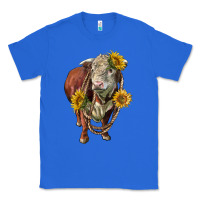 True Royal hereford bull rope and sunflowers Classic Tee - LillyAllenDesigns