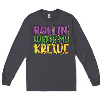 Smoke rollin with my krewe Long Sleeve Tee - MaliasSmallBusiness