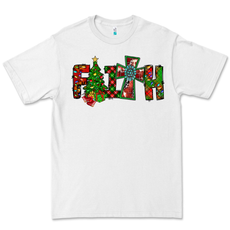 Christmas Faith With Cross Premium Tee by CowhideDigitalArt | Teevron