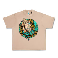 Burro western praying hands prayer rosary  faith cross Urban Heavy Tee - BarkalooDesign