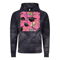 Cloud Black pink glitter graduation seamless pattern Vintage Hoodie - BundleAndBundleShop