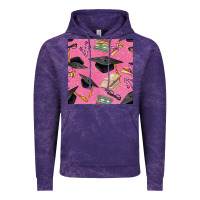 Cloud Purple pink glitter graduation seamless pattern Vintage Hoodie - BundleAndBundleShop