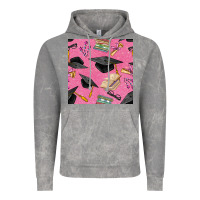Cloud Rock pink glitter graduation seamless pattern Vintage Hoodie - BundleAndBundleShop