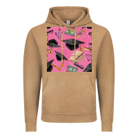 Vintage Camel pink glitter graduation seamless pattern Vintage Hoodie - BundleAndBundleShop