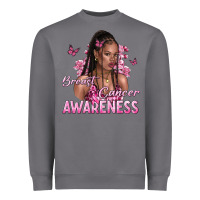 Storm breast cancer awareness afro woman Heavyweight Sweatshirt - NancyCooperArtShop