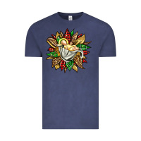 Vintage Denim christmas baby jesus sunflower Vintage Tee - Jasminsmagicworld