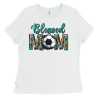 White western blessed mom with soccer Ladies Tee - texasbilliewilder