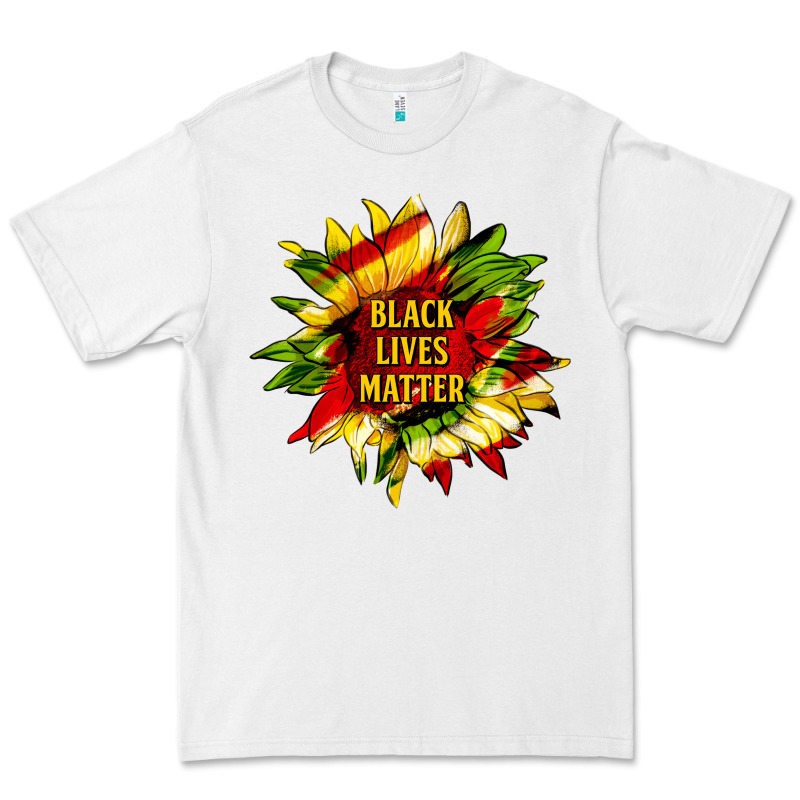 Black Lives Matter Sunflower Premium Tee by HRA Design Shop | Teevron