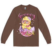 Chestnut groovy chick easter Long Sleeve Tee - MaliasSmallBusiness