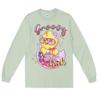 Matcha groovy chick easter Long Sleeve Tee - MaliasSmallBusiness