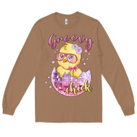 Toasted Coconut groovy chick easter Long Sleeve Tee - MaliasSmallBusiness