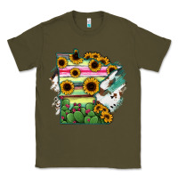 Army Green Minnesota State Map Classic Tee - RanaPortraitStore
