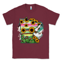 Burgundy Minnesota State Map Classic Tee - RanaPortraitStore