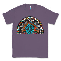 Lavender western turquoise aztec cowhide serape  rainbows Classic Tee - AdoDesignShop