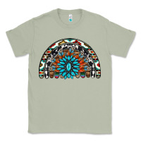 Matcha western turquoise aztec cowhide serape  rainbows Classic Tee - AdoDesignShop