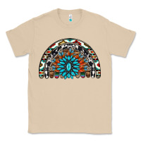 Mushroom western turquoise aztec cowhide serape  rainbows Classic Tee - AdoDesignShop
