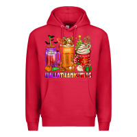 Cardinal hallothanksmas coffee cups Premium Hoodie - texasbilliewilder