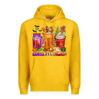 Lemon hallothanksmas coffee cups Premium Hoodie - texasbilliewilder