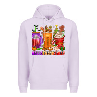 Lilac hallothanksmas coffee cups Premium Hoodie - texasbilliewilder