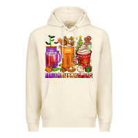 Hallothanksmas Coffee Cups Premium Hoodie | Teevron