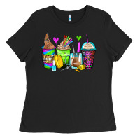 Black nail art coffee cups Ladies Tee - Zillion Design Studio