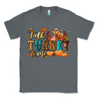 Charcoal Heather Talk turkey to me Classic Tee - NancyCooperArtShop