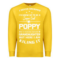 Lemon Super Cool Poppy Of A Freaking Awesome Granddaugh Premium Sweatshirt - Bettercallsaul