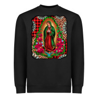 Black our lady of guadalupe christmas Heavyweight Sweatshirt - Jasminsmagicworld