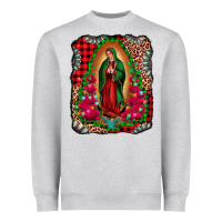 Heather Grey our lady of guadalupe christmas Heavyweight Sweatshirt - Jasminsmagicworld