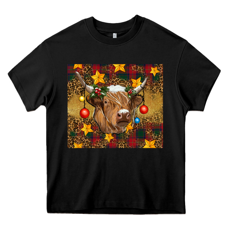 Christmas Highland Cow Tumbler Heavy Core Tee by RanaPortraitStore | Teevron