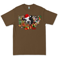Cacao Christmas Joy Cow Premium Tee - CowhideDigitalArt
