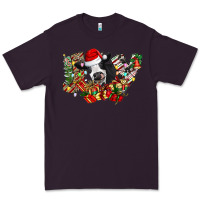 Plum Christmas Joy Cow Premium Tee - CowhideDigitalArt