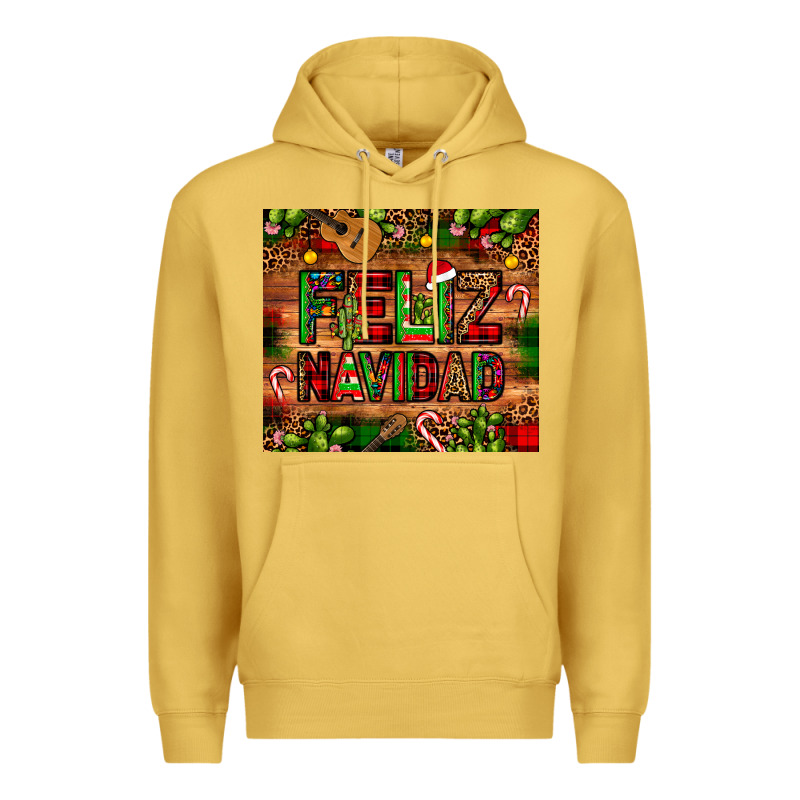 Feliz Navidad Christmas Cactus Leopard Premium Hoodie by JahusDesignShop | Teevron