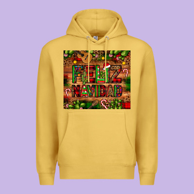 Feliz Navidad Christmas Cactus Leopard Premium Hoodie Designed By Jahusdesignshop
