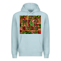 Blue Mist feliz navidad Christmas cactus leopard Premium Hoodie - JahusDesignShop