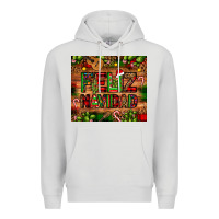 Dove Grey feliz navidad Christmas cactus leopard Premium Hoodie - JahusDesignShop