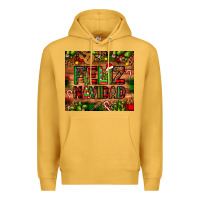 Mustard feliz navidad Christmas cactus leopard Premium Hoodie - JahusDesignShop